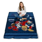 florida atlantic owls disney football blue quilt blanket best selling