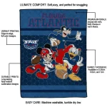 florida atlantic owls disney football blue quilt blanket best selling