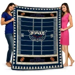 florida atlantic owls mickey player blue quilt blanket best selling