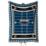 florida atlantic owls mickey player blue quilt blanket best selling
