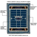 florida atlantic owls mickey player blue quilt blanket best selling