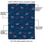 florida atlantic owls solid classic blue quilt blanket best selling