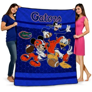 florida gators disney football blue quilt blanket best selling