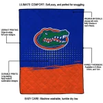florida gators dot illusion blue quilt blanket best selling