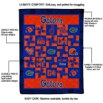 florida gators helmet heart blue quilt blanket best selling
