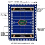 florida gators mickey player blue quilt blanket best selling