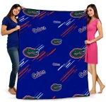 florida gators sketch lines blue quilt blanket best selling