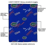 florida gators sketch lines blue quilt blanket best selling