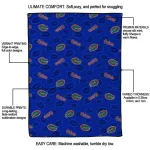 florida gators solid classic blue quilt blanket best selling