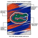 florida gators wild lines blue white quilt blanket best selling