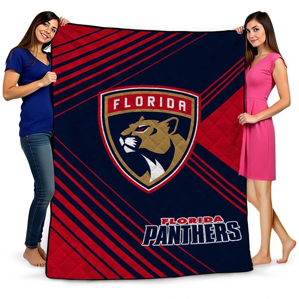 florida panthers arrow layers red quilt blanket best selling florida panthers arrow layers red quilt blanket best selling