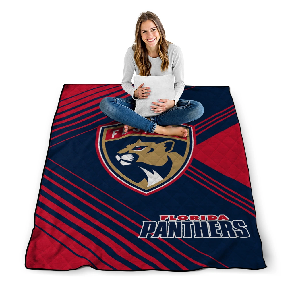 florida panthers arrow layers red quilt blanket high quality florida panthers arrow layers red quilt blanket high quality