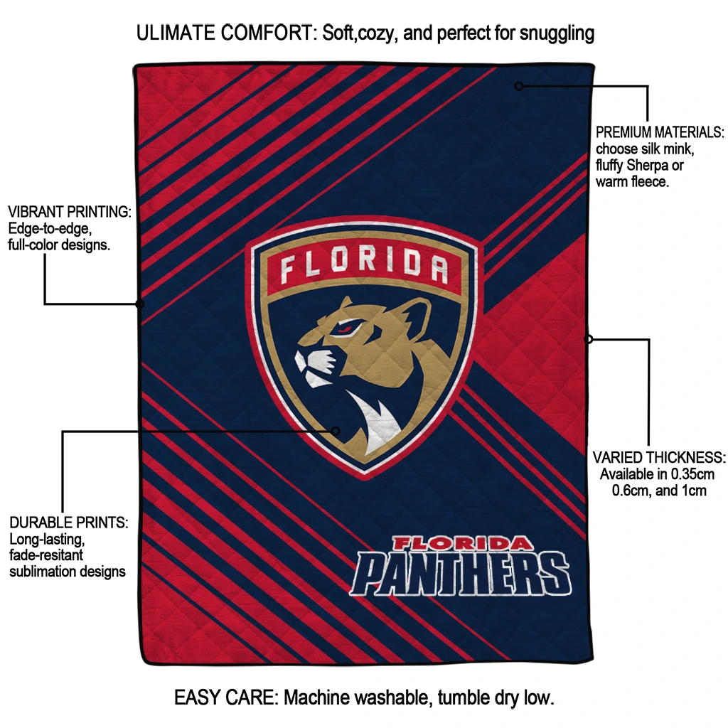 florida panthers arrow layers red quilt blanket latest model florida panthers arrow layers red quilt blanket latest model