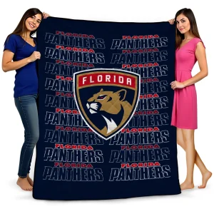 florida panthers bold red quilt blanket best selling