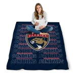 florida panthers bold red quilt blanket best selling