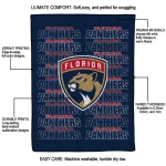 florida panthers bold red quilt blanket best selling