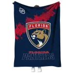 florida panthers nhl shield red quilt blanket best selling