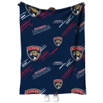 florida panthers sketch lines red quilt blanket best selling