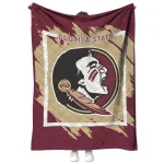 florida state seminoles block border garnet quilt blanket best selling