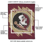 florida state seminoles block border garnet quilt blanket best selling