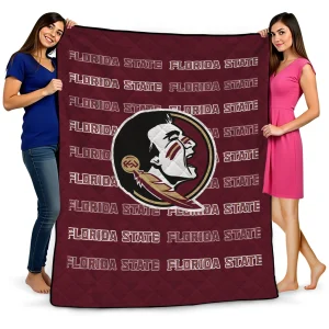 florida state seminoles bold red garnet quilt blanket best selling