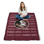 florida state seminoles bold red garnet quilt blanket best selling