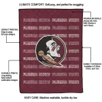 florida state seminoles bold red garnet quilt blanket best selling