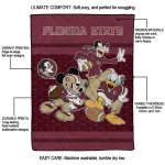 florida state seminoles disney football garnet quilt blanket best selling