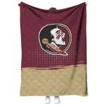 florida state seminoles dot illusion garnet quilt blanket best selling