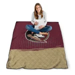 florida state seminoles dot illusion garnet quilt blanket best selling