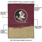 florida state seminoles dot illusion garnet quilt blanket best selling