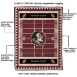 florida state seminoles mickey player garnet quilt blanket best selling