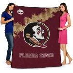 florida state seminoles paint trail garnet quilt blanket best selling