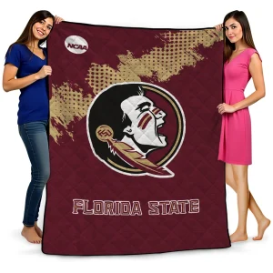 florida state seminoles paint trail garnet quilt blanket best selling