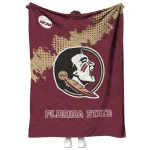florida state seminoles paint trail garnet quilt blanket best selling