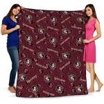 florida state seminoles solid classic garnet quilt blanket best selling