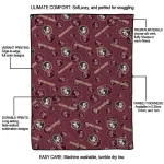 florida state seminoles solid classic garnet quilt blanket best selling