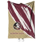 florida state seminoles stroke art garnet white quilt blanket best selling