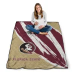 florida state seminoles stroke art garnet white quilt blanket best selling