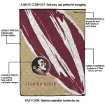 florida state seminoles stroke art garnet white quilt blanket best selling
