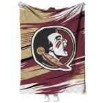 florida state seminoles wild lines garnet white quilt blanket best selling