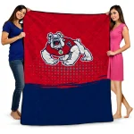 Fresno State Bulldogs Dot Illusion Red Quilt Blanket 1 fresno state bulldogs dot illusion red quilt blanket best selling