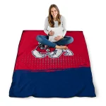 fresno state bulldogs dot illusion red quilt blanket best selling
