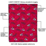 fresno state bulldogs solid classic red quilt blanket best selling