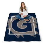 georgetown hoyas block border blue quilt blanket best selling
