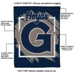 georgetown hoyas block border blue quilt blanket best selling