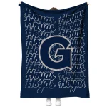georgetown hoyas bold red blue quilt blanket best selling