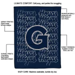 georgetown hoyas bold red blue quilt blanket best selling