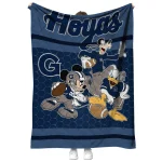 georgetown hoyas disney football blue quilt blanket best selling