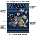 georgetown hoyas disney football blue quilt blanket best selling
